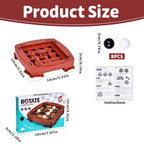 Logik-Schach-Schienenspiel, Lernspielzeug, Schienenschachspiel, Vier-Gewinnt-Spiel, lustiges 2-Spieler-Puzzle-Brettspiel-Set für den Tisch