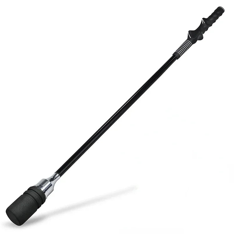 MO EYES Golfschwungtrainer Schwarz Indoor- und Outdoor-Übungsstick Handgriff HGB031
