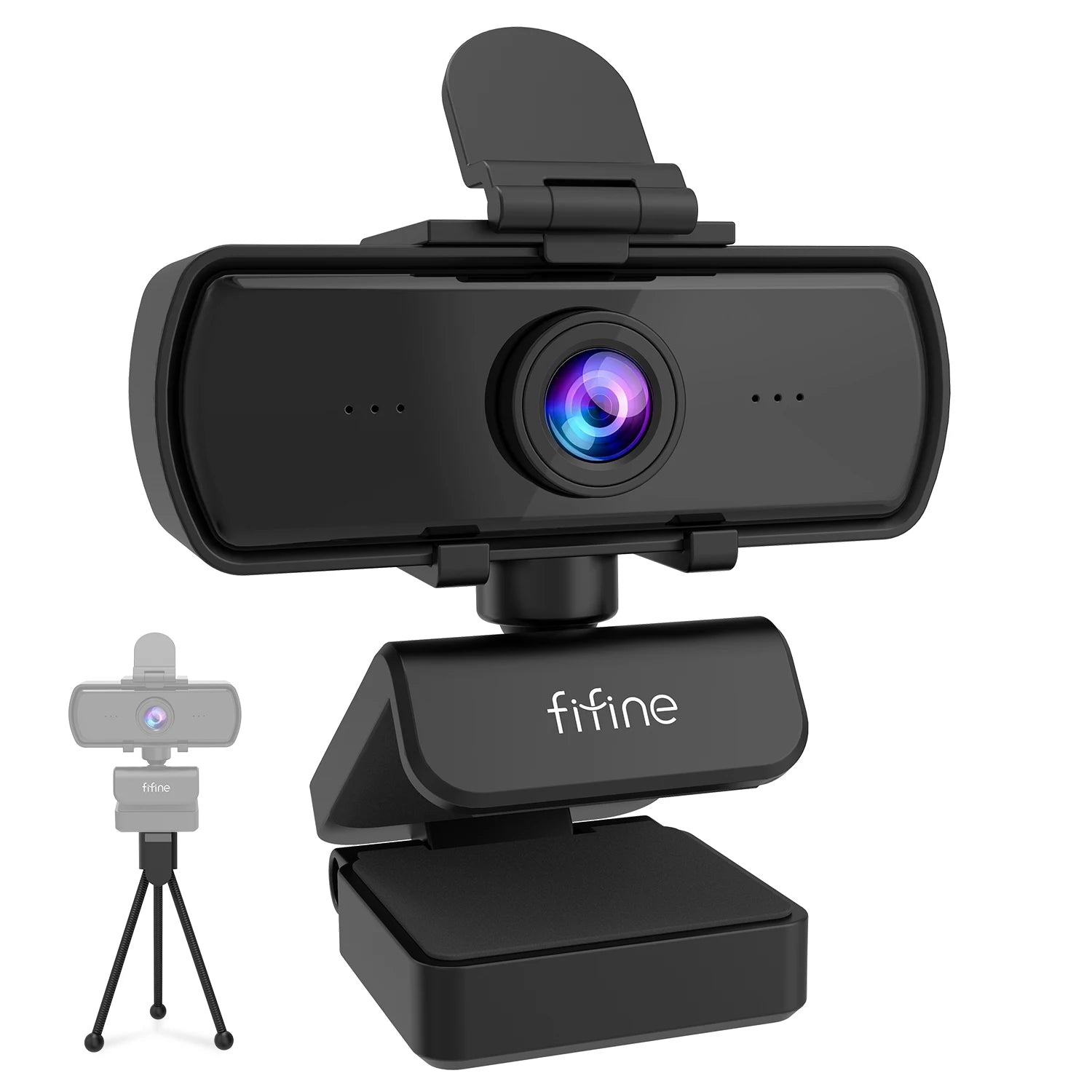FIFINE 1440p Full HD PC Webcam with Microphone, tripod, for USB Desktop & Laptop,Live Streaming Webcam for Video Calling-K420 Hauptbild