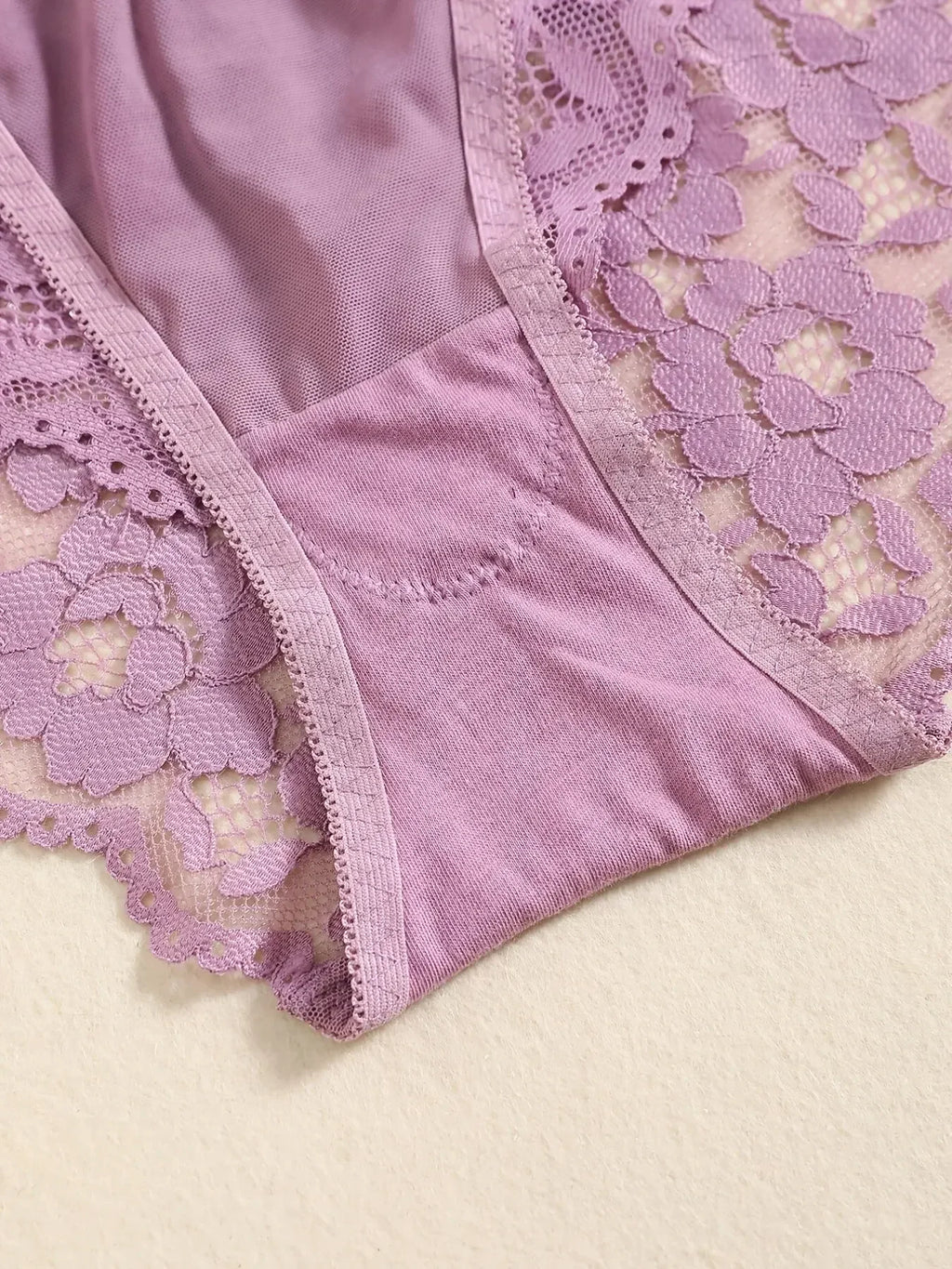 1 Set Elegantes Dessous-Set aus Spitze mit Stickerei und atmungsaktivem Stoff: Push-Up-BH, transparenter Schlüpfer mit tiefem Bund – das ultimative Valentinstagsgeschenk