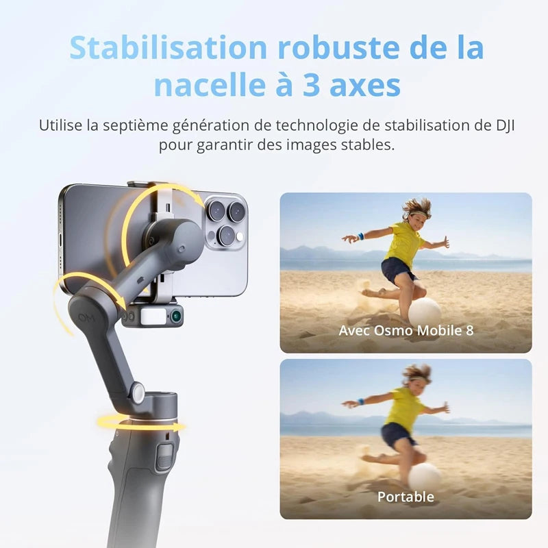 DJI OM8 Osmo Mobile 8 Smartphone-Gimbal-Stabilisator 3-Achsen-Handy-Gimbal Original Brandneu OM8