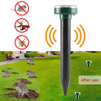 4/8X Solar-Vertreiber Solarbetrieben Ultraschall Sonic Maus Maulwurf Schädlings Nagetier Abwehr Vibrationswelle Garten Rasen Bauernhof Feld Außenbereich