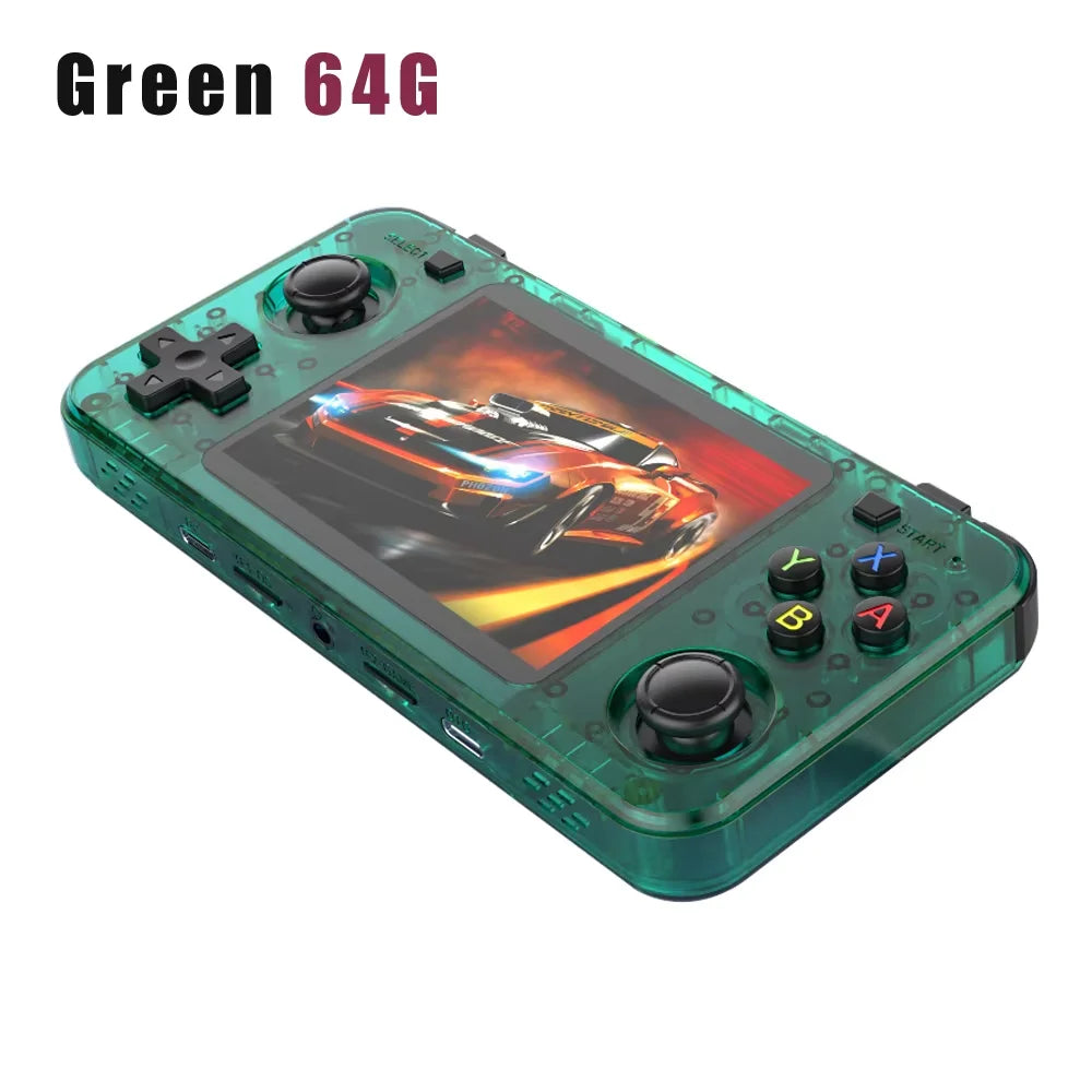 R36H ARKOS Retro Handheld-Spielekonsole Tragbarer 64G 128G Pocket-Videoplayer 3,5 Zoll IPS-Bildschirm R36S quer Kindergeschenk