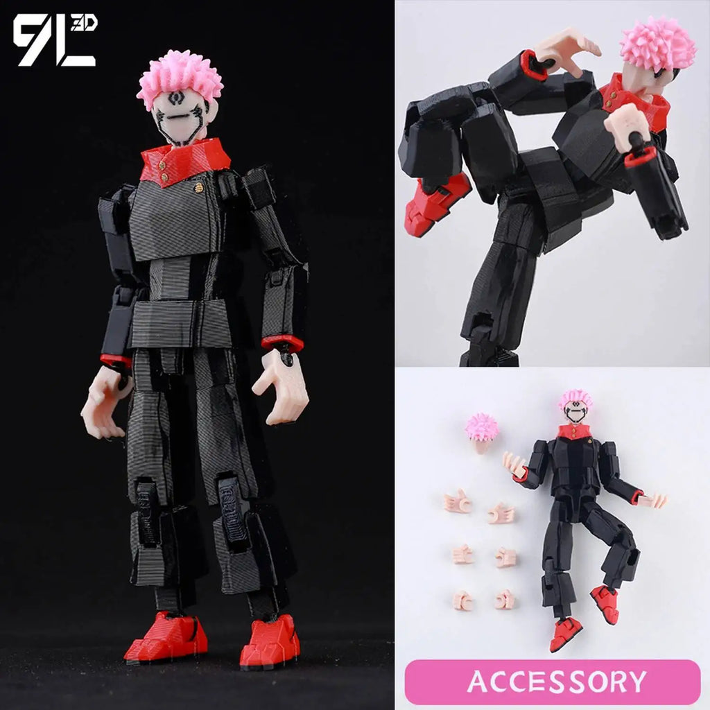 9L3D Lucky13 Gojo Sukuna Jujutsu Fushiguro Toji Gojo Satoru Actionfigur Dummy13 T13 Mehrgelenkige Sammlerstücke Titan13
