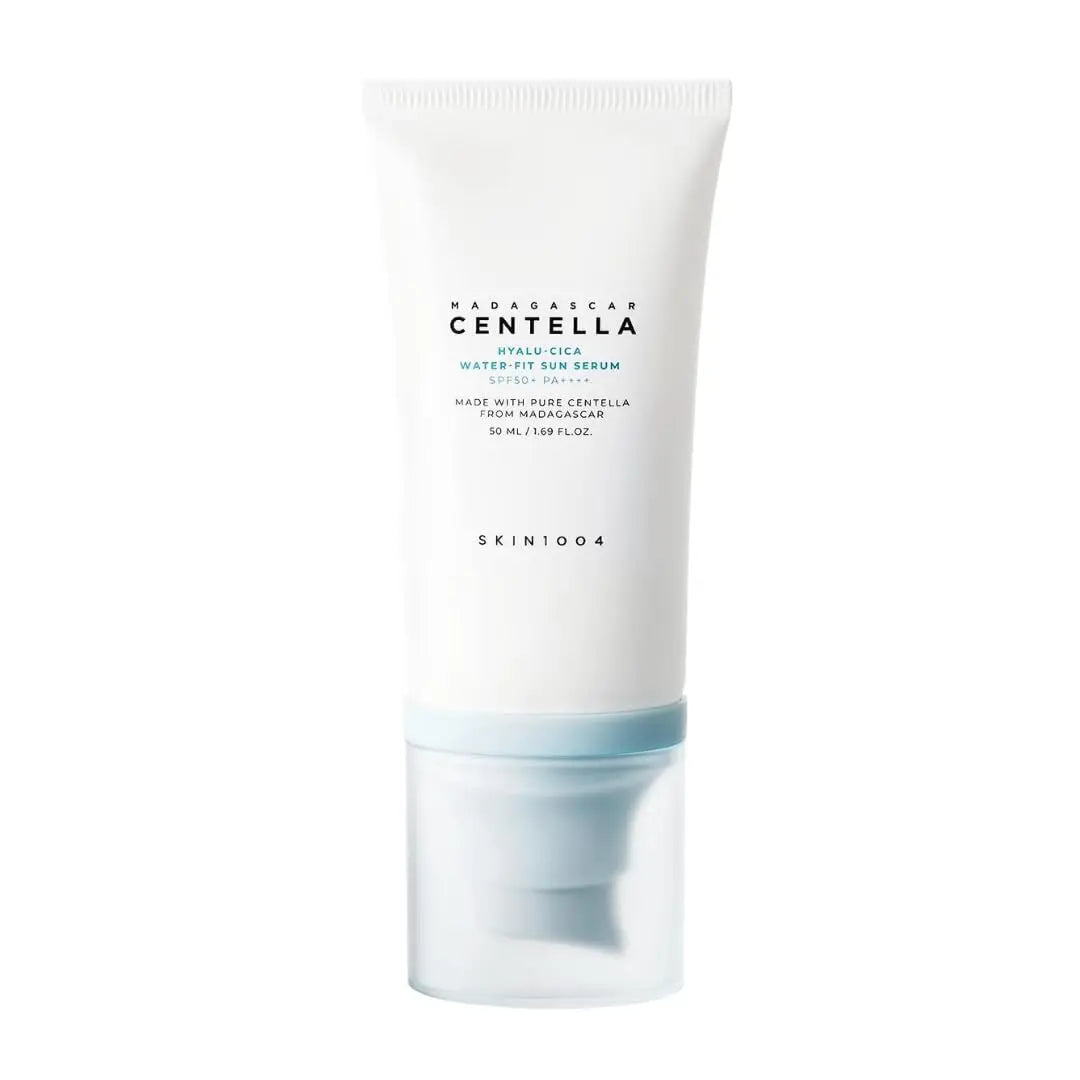 Skin1004 Korean Skincare Centella Sun Serum LSF50+ – Hyaluronsäure UV-Schutz, empfindliche Haut