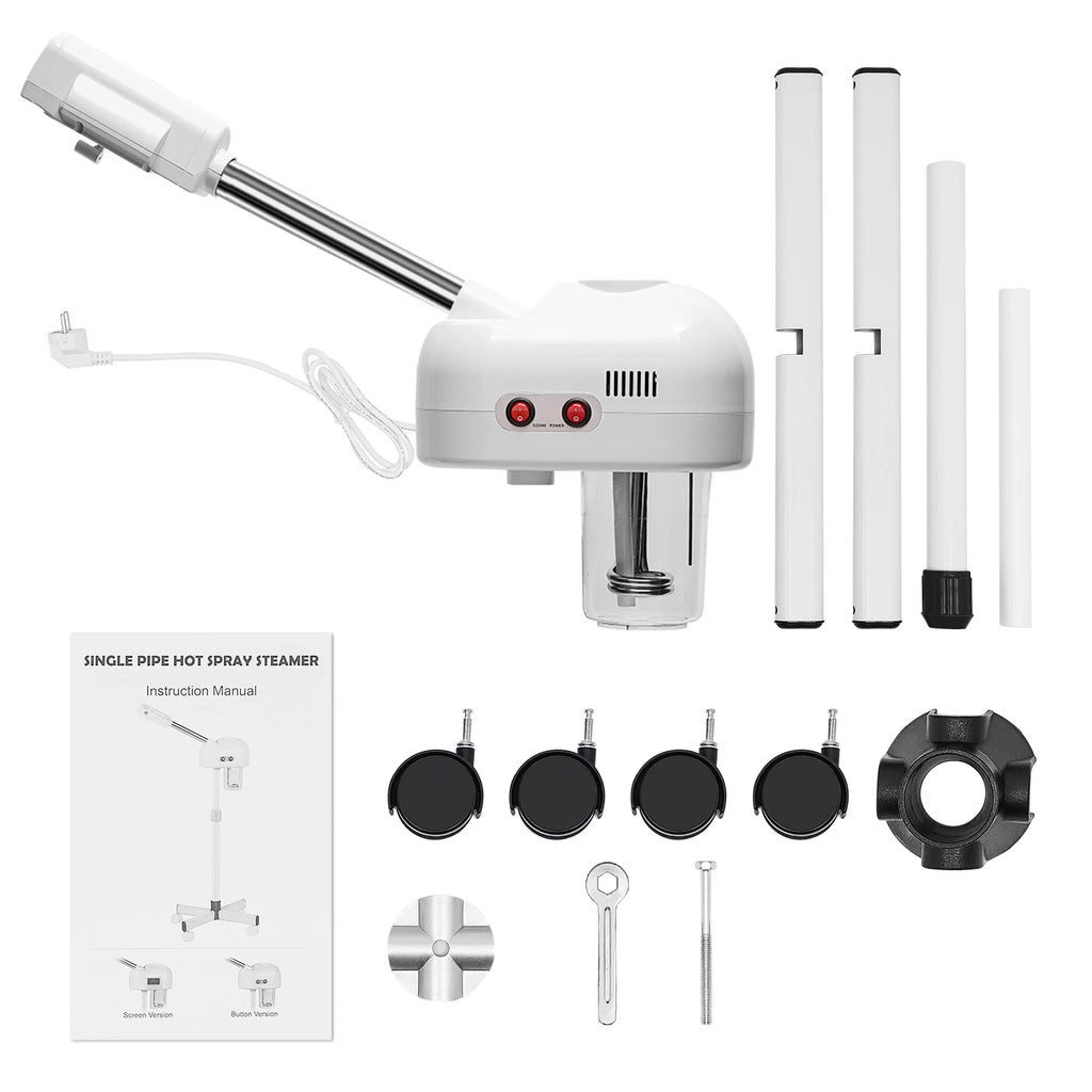 750ML Professioneller Gesichtsbedampfer, 800W Einstellbares Hautpflegegerät, Dampfgerät für Salon, Schönheit und Spa