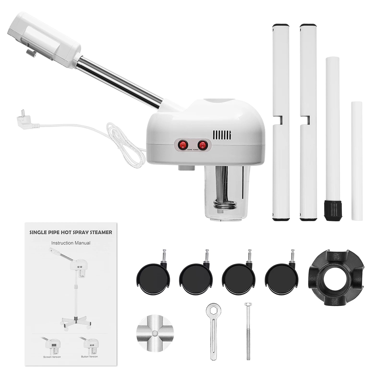 750ML Professioneller Gesichtsbedampfer, 800W Einstellbares Hautpflegegerät, Dampfgerät für Salon, Schönheit und Spa