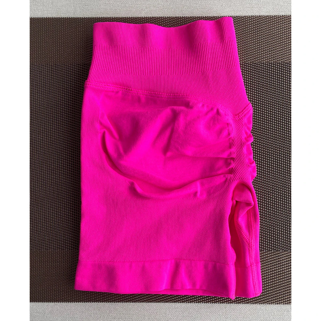 TKITK Shorts Nahtlose Yogahosen Damen Fitness Outfits Shark Bite Shorts für Fitnessstudio Laufen Radfahren Leggings