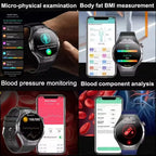 2026 Neue Smartwatch für Pflegeberufe mit EKG+PPG Gesundheitsanalyse Blutdruck Lipide Harnsäure Drahtlose HD-Anruf Smartwatch Herren Damen
