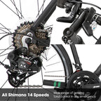 Hiland Aluminium Rennrad, Shimano 14 Gänge, 53/57cm Rahmen, Rennrad für Herren Herren-Rennrad