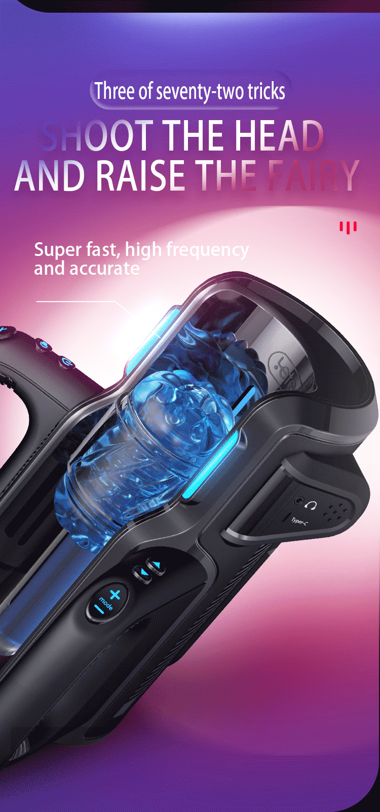 Dual Handles Leten King Sexmaschine Elektrisch Stoßend Männlicher Masturbator Orgasmus Erotikspielzeug 2 Weiche Hülsen Stimmfunktion Penisstimulator