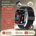 Neue Gesundheitsuhr Harnsäure Blutdruck Blutsauerstoff Körperanalyse Körperfett Smartwatch EKG+PPG Bluetooth Anruf Uhr Frauen Männer