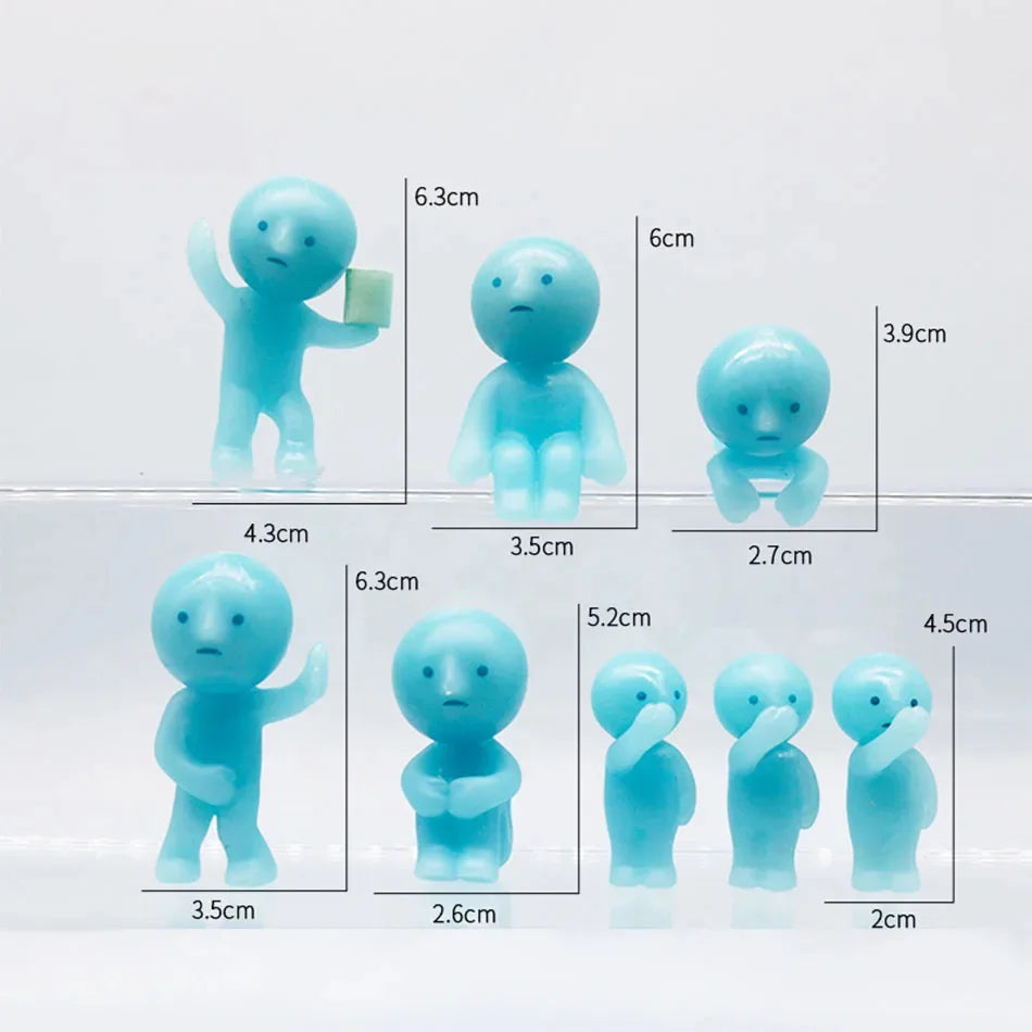 Surprise Gift blind box action figures Yoga Bedroom series multiple doll green noctilucent mysterious decoration model for toy