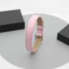 20 Stück 10mm Echtes Lederarmband für Frauen Schiebebuchstaben-Anhänger Armband Schmuckherstellung DIY Haustierhalsband Schlüsselanhänger-Band
