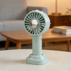 Mini-Kühlventilator, 3 Geschwindigkeiten, tragbar, sommerlich erfrischende Brise, Eisbeutel, 1800 mAh wiederaufladbare persönliche Klimaanlage