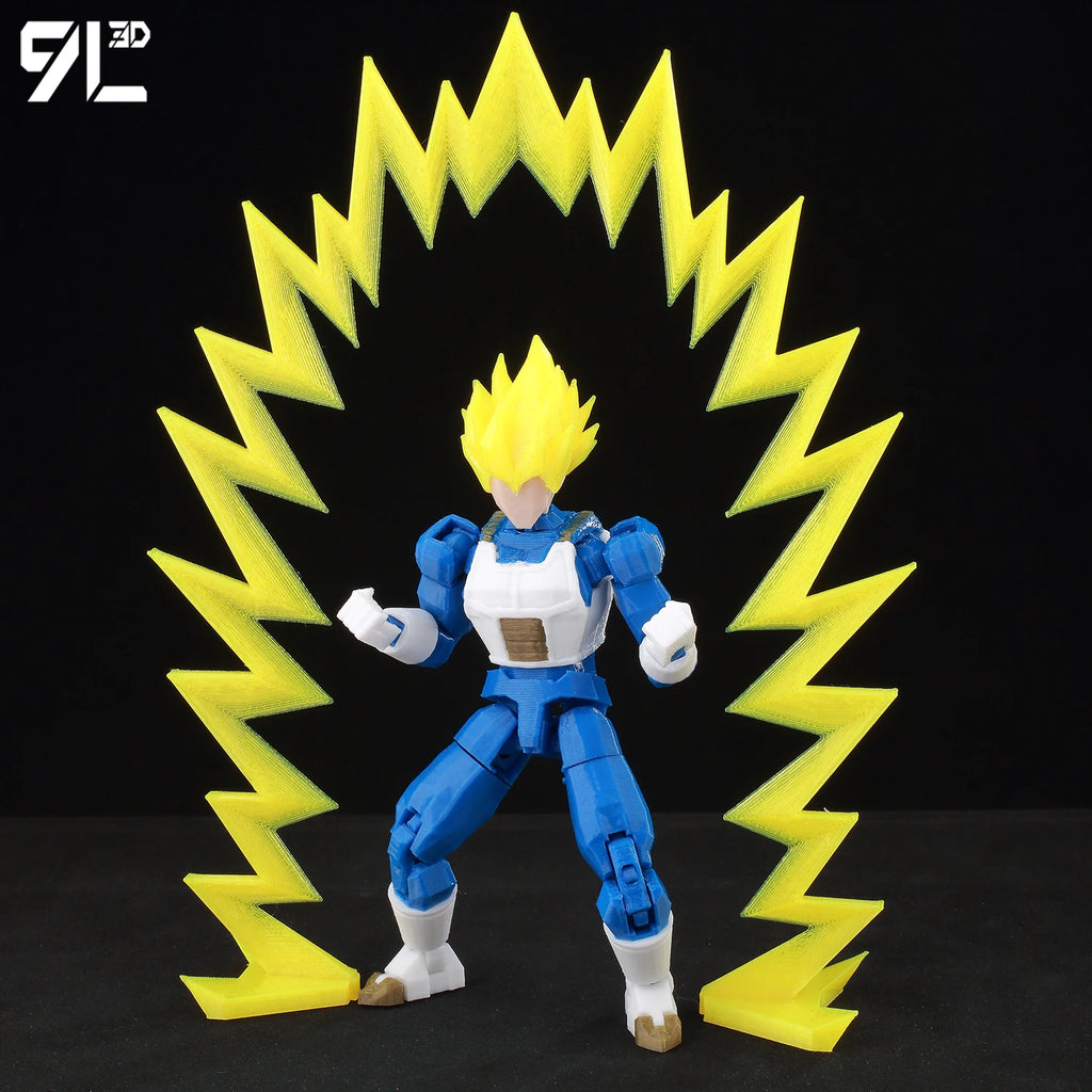 9L3D Gedruckte Dragon Ball Son Goku Vegeta Beerus Frieza Anime Lucky13 Dummy13 Titan13 Actionfiguren Mehrgelenkige Bewegliche Spielzeuge