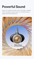 Baseus BC1 Ear-Clip-Ohrhörer Open-Ear Drahtlose Kopfhörer Bluetooth 6.0 Clip-On Sport-Kopfhörer 4 Mikrofone Super Bass IP55 Ohrstöpsel