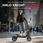 HALO KNIGHT T107Max 72V 8000W Elektroroller für Erwachsene, schnell, 120km/h, Leistungsstarker Doppelmotor, E-Scooter, Top E-Scooter