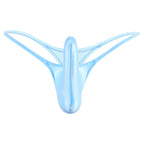 YAULAANG Sexy Herren Glanz Gay Unterwäsche Öliger G-String Tanga Glänzend niedrige Taille Hohe Elastizität Herren Dessous