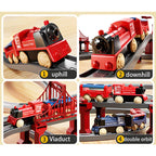 44 Teile/Set Elektrische Eisenbahn Schienensets Zusammenbau Schienenwagen Spielzeug Junge Pädagogisches Simulationsmodell Weihnachts-Geburtstagsgeschenk