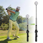 Einziehbarer Golfschwung-Trainingshelfer Rhythmus-Klick-Sound Golfgriff-Trainer-Aufsatz für das Indoor-Training Golfzubehör