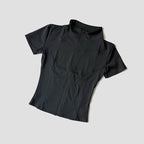 Slim Fit Kurzarm Yoga Shirt Damen Stehkragen Reißverschluss Jacke High End Lauf Sport Fitness Top