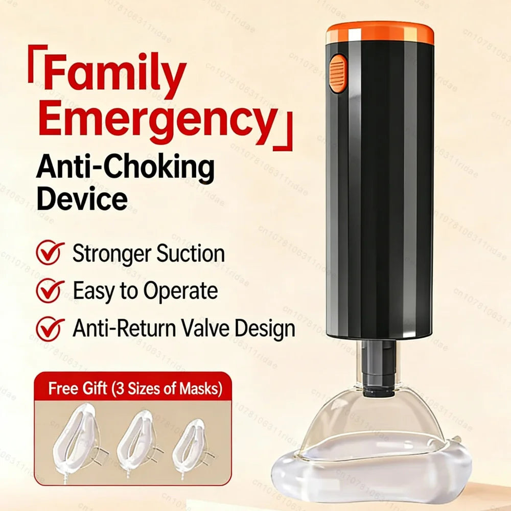 Anti-Erstickungs-Rettungsgerät Erste-Hilfe-Kits Anti-Erstickungsgeräte Notfall-Absaugung Erstickungsgefahr Erwachsene & Kinder CPR-Rettungsgerät Zweitbild