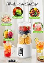 Tragbarer Entsafter Mixer 450ml USB Wiederaufladbarer Zitronen-Orangen-Frucht-Entsafter Becher Elektrische Saftmaschine Reiseentsafter