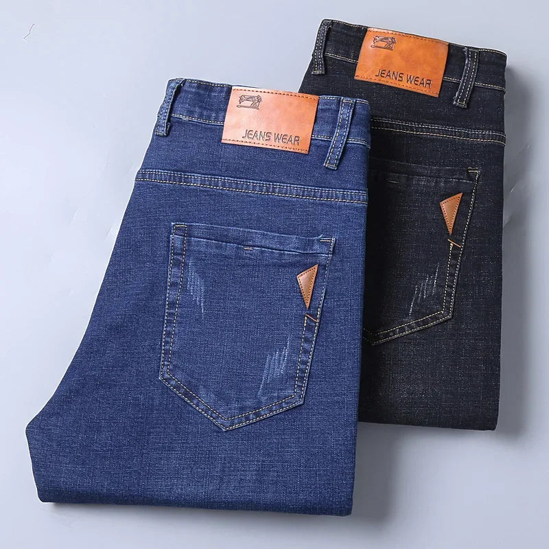 Herrenmode Straight Jeans Herren 2025 Neue Stretch Slim Fit Hose Bequeme Weiche Business Denim Hose Herren Markenbekleidung Hauptbild