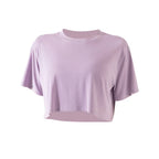 Women Yoga Tops Loose Running Exercise Sport Crop Top Ultralight Elastic Breathable Short Sleeve Gym Fitness Shirt