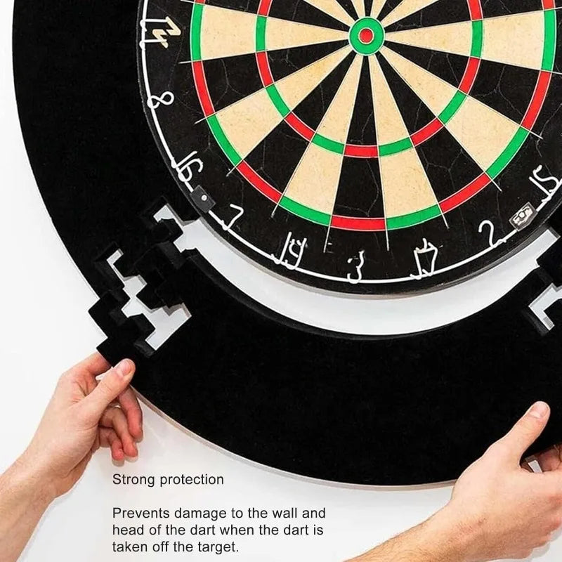 EVA Dartboard Surround Jigsaw Dart Board Protection Ring Leichtgewichtiger Wandschutzring für Dartscheiben Abnehmbarer Dartscheiben-Schutzring