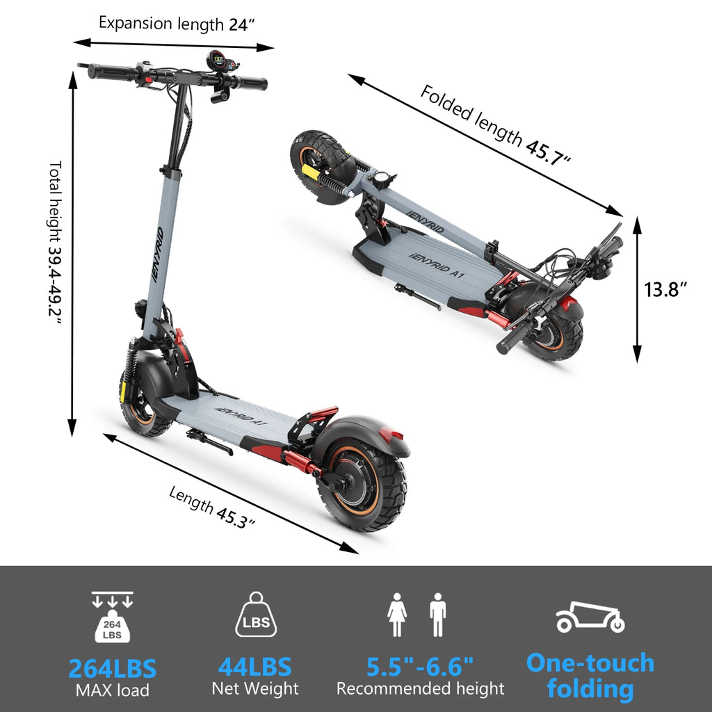 Polnisches Lager. Schnelle Lieferung E-Scooter iENYRID A1 Elektroroller für Erwachsene, leicht für tägliche Pendelfahrten, Dual Sho