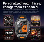 2026 TANK Neue 1400mAh Militär GPS Smartwatch Herren 2.01" AMOLED-Bildschirm 10ATM Wasserdichte Uhr SOS Anruf Taschenlampe Smartwatch iOS