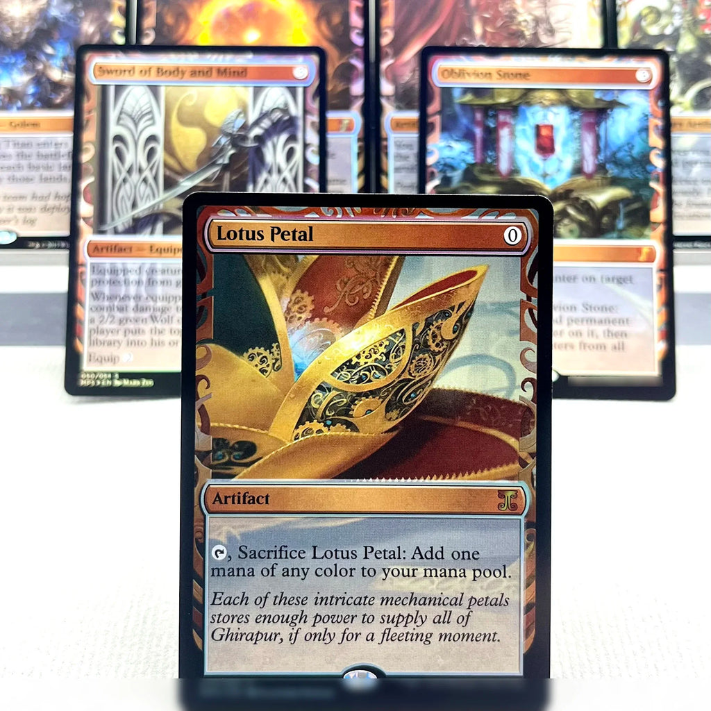 MPS FOIL2-02 TCG-Karten für das Spielen zu Hause: Magische Proxy Sol Ring, Lotus Petal, The Oblivion Stone, Extraplanar Lens, Noxious Gather