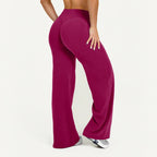 Ausgestellte Leggings Gerade Leg Leggings Damen Weite Hosen Yoga Atmungsaktive Fitness Kleidung Vielseitige Freizeithose