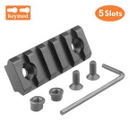 Jagd Taktische Picatinny Schiene 3-13 Slots 20mm Aluminium Schienenadapter Halterung für Keymod / M-LOK System Handschutz Zielfernrohr Montagebasis