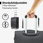 Britisches Traveller Frachtkoffer 53.5x40x21cm Leichtgewicht Handgepäck 4 Rollen TSA Schloss Weichgepäck Stoff