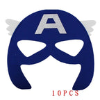 32/28/10 Stück/Los Superheldenmaske Cosplay Weihnachten Halloween Kinder Erwachsene Karneval Party Requisiten Kindergeburtstag Filz Maskerade