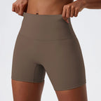 Hearuisavy Damen Yoga Shorts Sommer Soft Buttock Lift Gym Leggings High Waist Sport Shorts Damen Running Workout Shorts Female