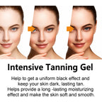 Intensives Bräunungsgel & Creme Set Beschleuniger Bräunung Dunkle Haut Lang anhaltend Feuchtigkeitsspendend Gesicht Körper Selbstbräunungscreme ohne Sonne