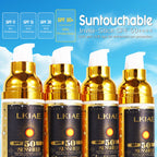 LKIAE Sonnencreme, Breitspektrum LSF 50, UVA/UVB, leicht & nicht fettend, Sonnenschutz, für Gesicht, Körper, nicht komedogen, 60ml