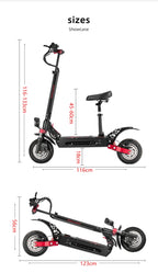 BOYUEDA Q7Pro Max Electric Scooter 2*1600W Dual Motor 52V28A Battery Adult Off-road E-Scooter 10 Inch City commuting EScooter