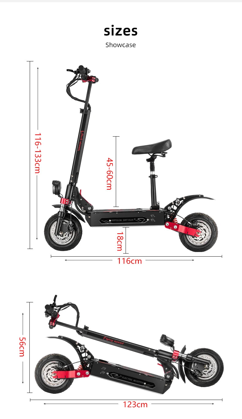 BOYUEDA Q7Pro Max Electric Scooter 2*1600W Dual Motor 52V28A Battery Adult Off-road E-Scooter 10 Inch City commuting EScooter