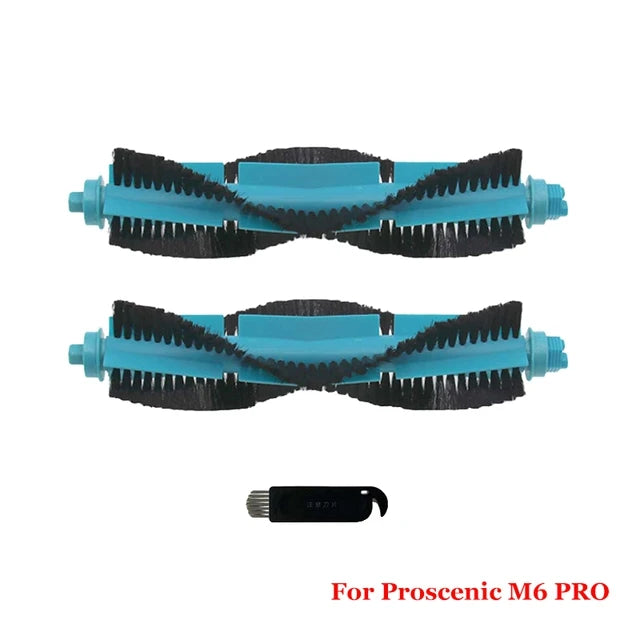 Zubehör für Proscenic M6 Pro Saugroboter Ersatzteile Hauptbürste Seitenbürste Hepa-Filter Wischtuchpad Ersatzteile