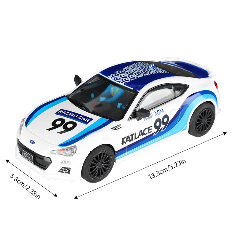 Analoge Slot-Car 1:32 Maßstab Renn-Polizei Spielzeug für Kinder Elektrische Rennstrecke