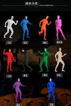 Neuer Kinder- und Erwachsenen-Zentai-Ganzkörperanzug, zweite Haut, eng anliegend, Spandex-Nylon-Bodysuit, Neuheit, Herren, Damen, Tanz-Jumpsuit, Cosplay-Kostüme