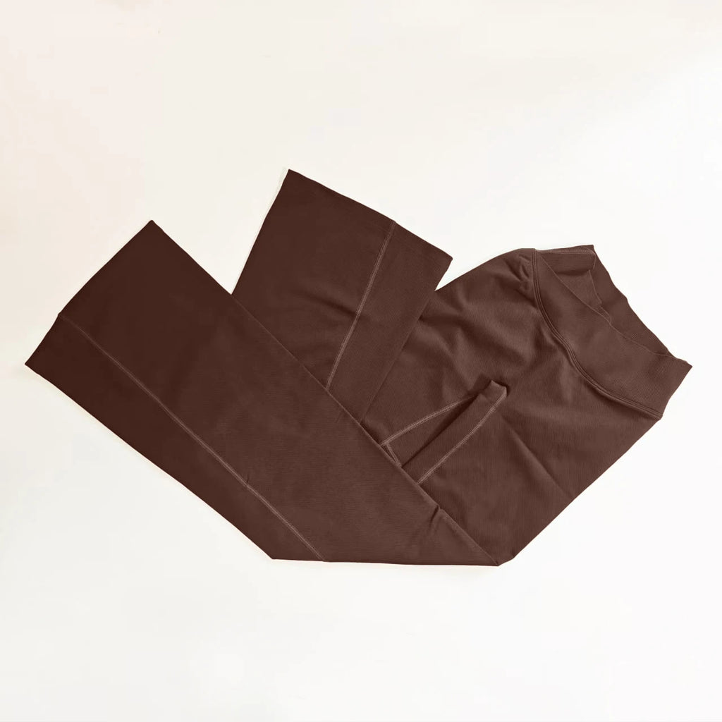 NCLAGEN Vision Flares Damen Fitnessstudio Fashion Yogahosen mit überkreuzter Vorderseite, hoher Taille, nahtlosen Sport-Leggings, Fitness-Hosen mit weitem Bein