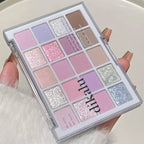 DIKALU 20-Farben Koreanische Lidschatten-Palette mit geringer Sättigung Matt Wasserfest Braun Rosa Lidschatten-Palette Langanhaltendes Tages-Make-up
