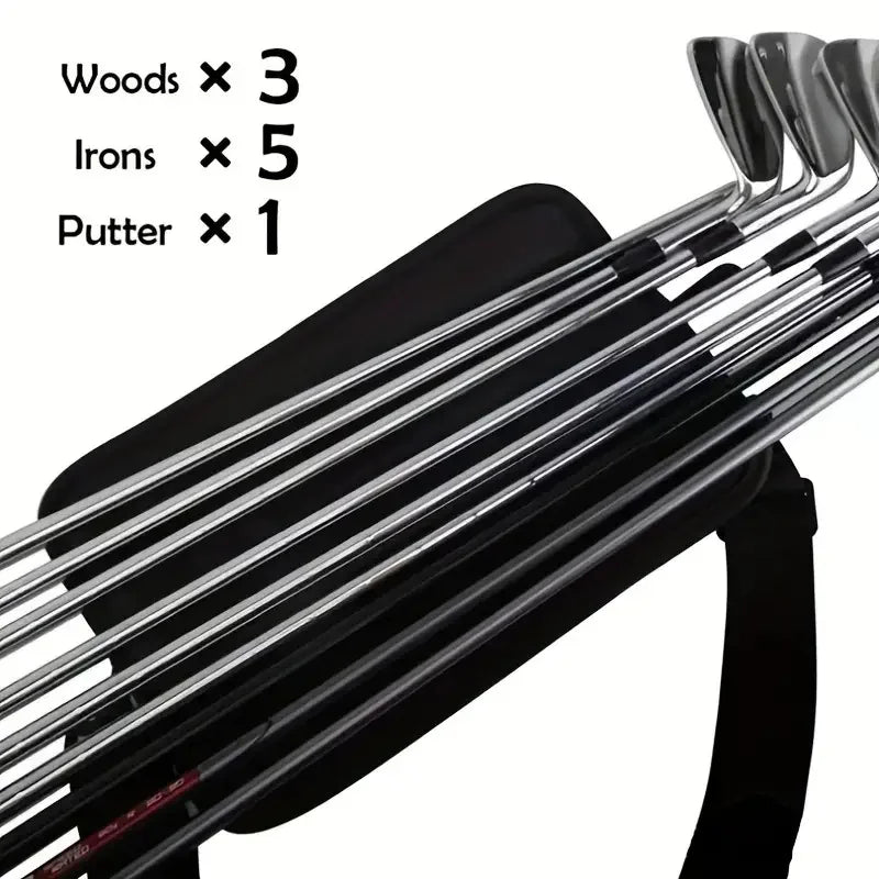 Neue tragbare Mini-Golfschlägertasche Outdoor-Übungstraining Tragbare Aufbewahrung Leichte Umhängetasche Crossbody-Schlägertasche Unisex