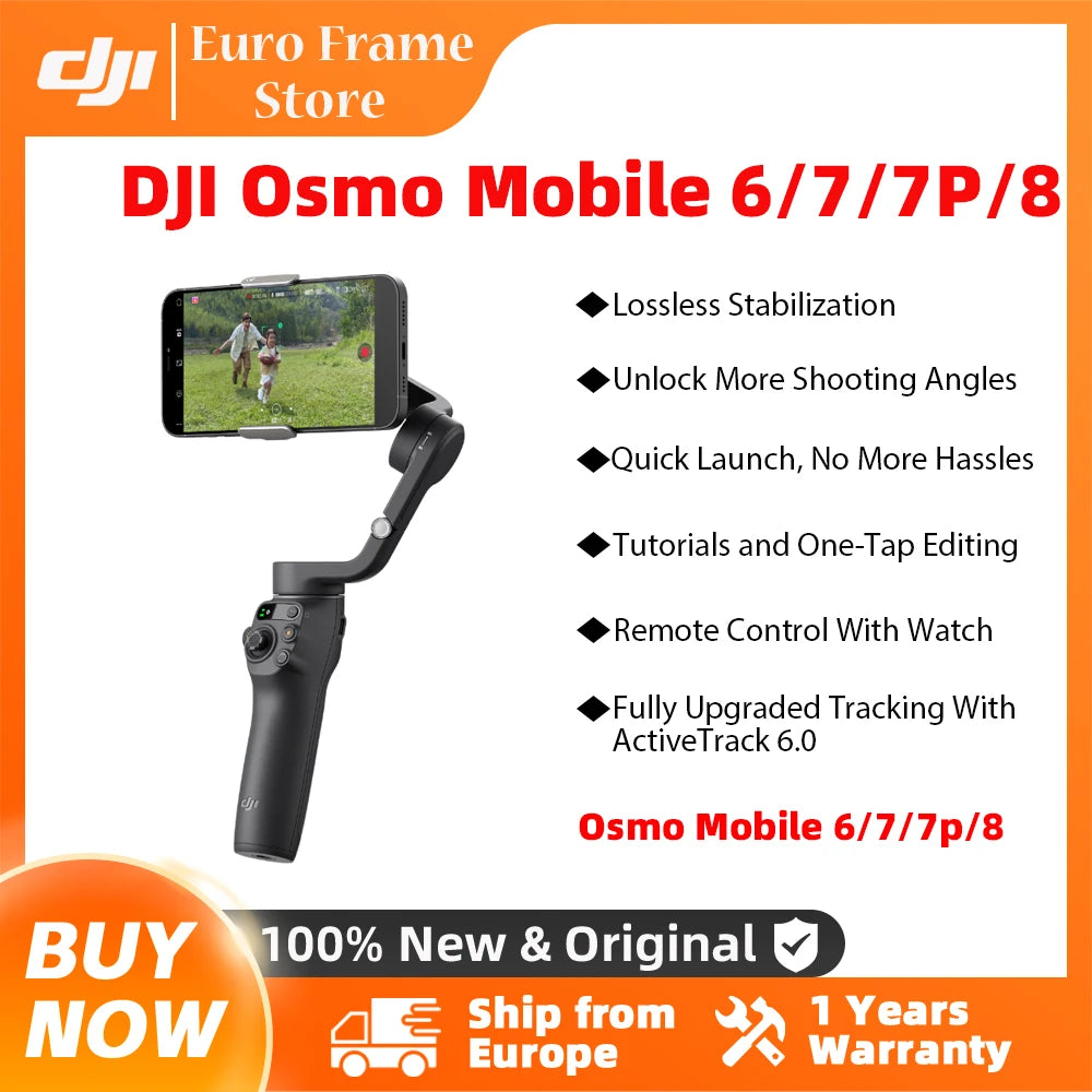 DJI Osmo Mobile 6/7/7P/8 Handheld Gimbal 3-Achsen-Stabilisierung ActiveTrack 5.0 integrierte Verlängerung Rot Originalmarke auf Lager Hauptbild